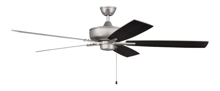 Craftmade Super Pro 60 S60BN5-60BNGW Ceiling Fan 60 - Brushed Satin Nickel, Brushed Nickel/Greywood/