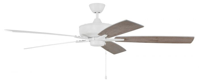 Craftmade Super Pro 60 S60W5-60WWOK Ceiling Fan 60 - White, White/Washed Oak/