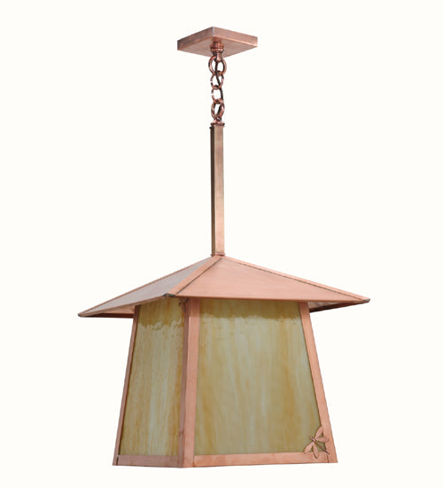 Meyda Tiffany Lighting 113226 Stillwater One Light Pendant Outdoor Copper/Antique/Verde