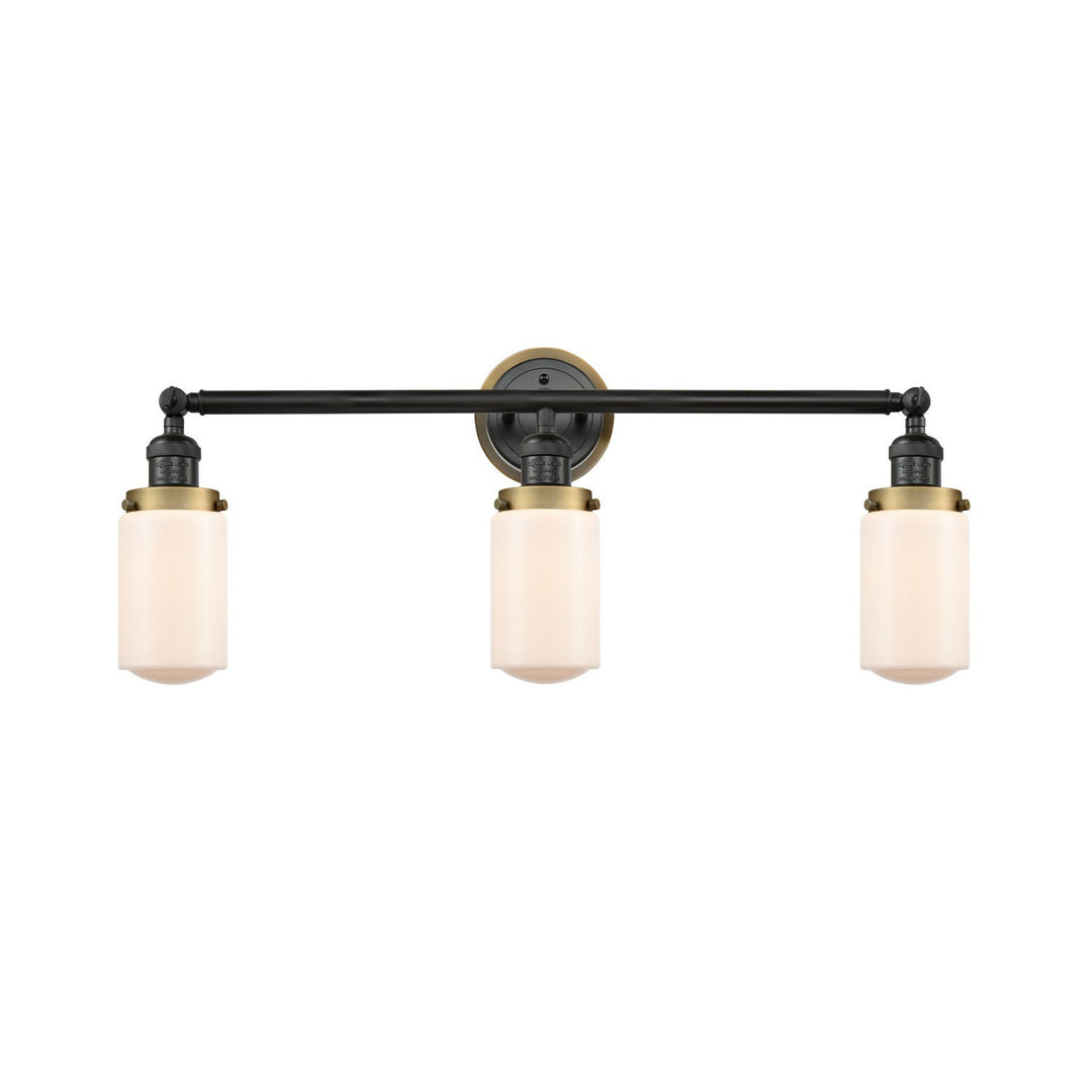 Innovations Franklin Restoration 205BK-BPBB-HRBB-G311 Bath Vanity Light 31 in. wide - Matte Black