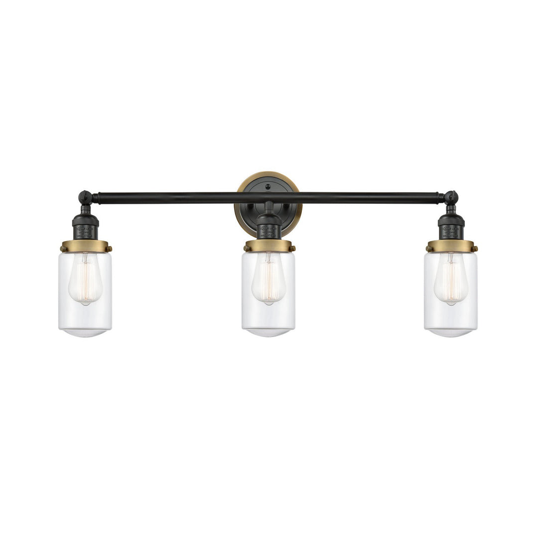 Innovations Franklin Restoration 205BK-BPBB-HRBB-G312 Bath Vanity Light 31 in. wide - Matte Black