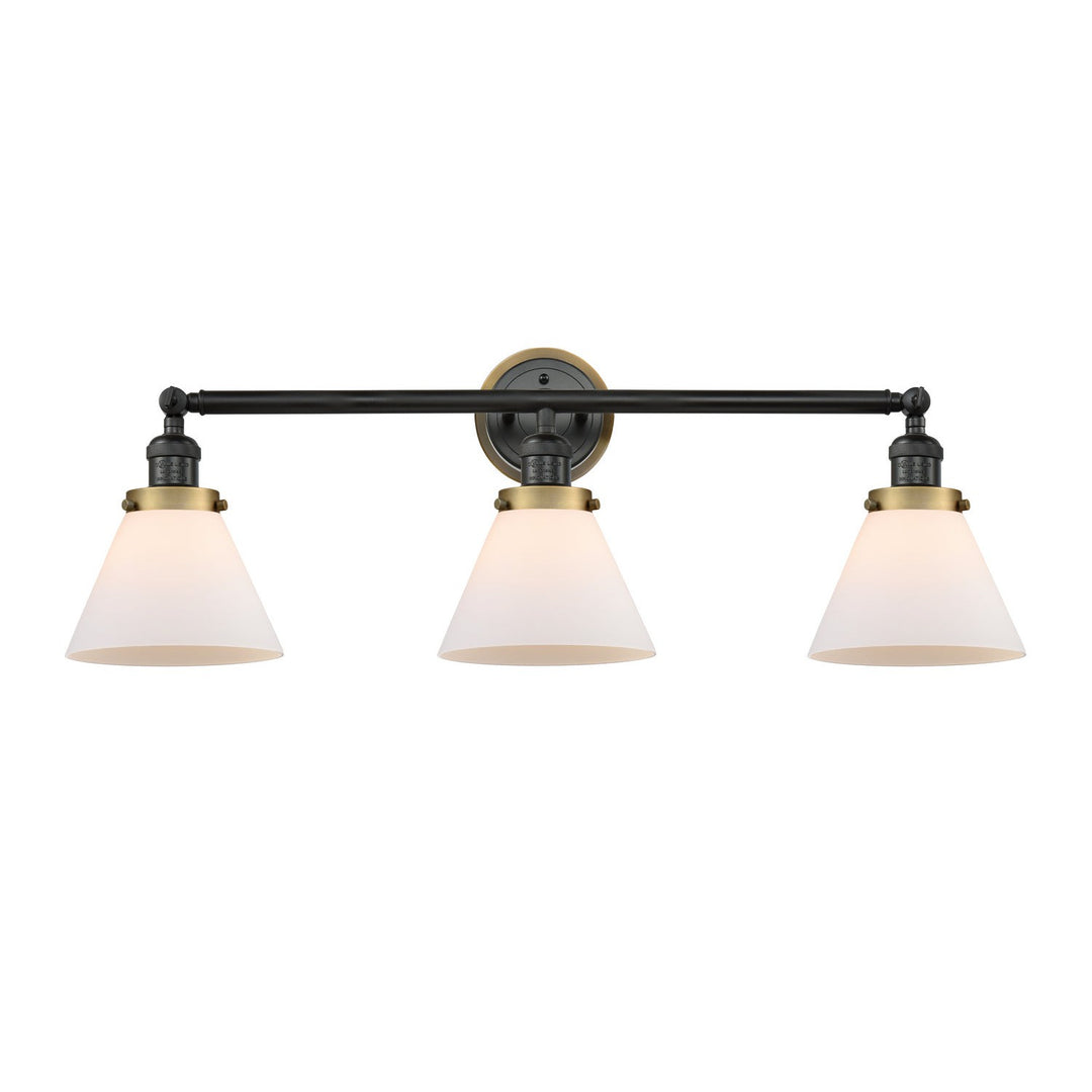 Innovations Franklin Restoration 205BK-BPBB-HRBB-G41 Bath Vanity Light 32 in. wide - Matte Black