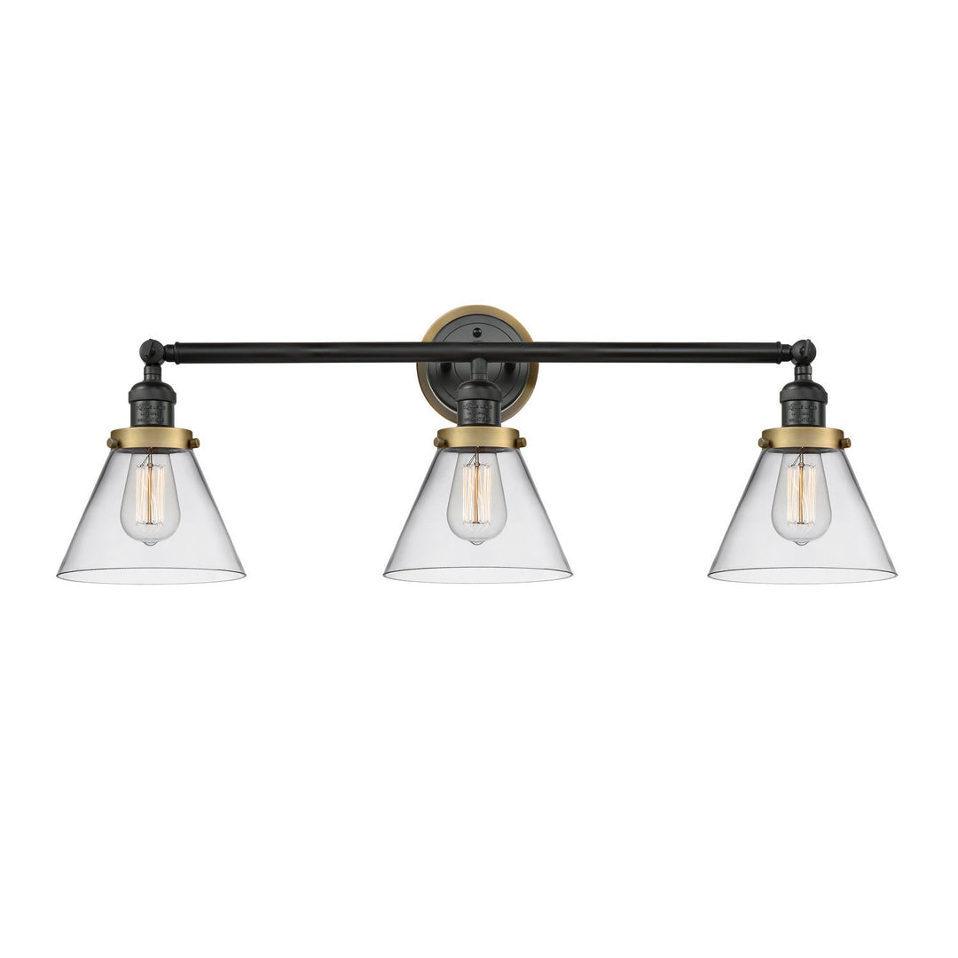 Innovations Franklin Restoration 205BK-BPBB-HRBB-G42 Bath Vanity Light 32 in. wide - Matte Black