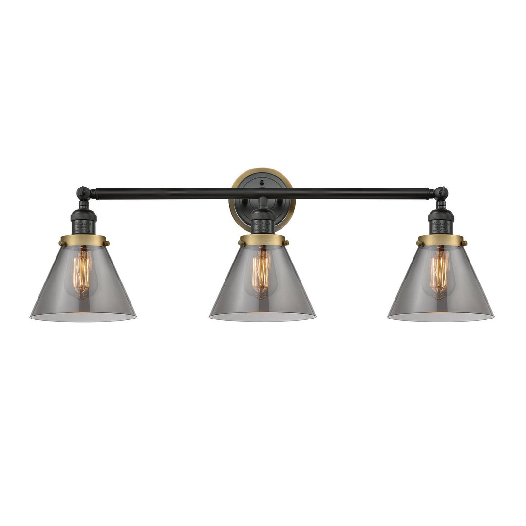 Innovations Franklin Restoration 205BK-BPBB-HRBB-G43 Bath Vanity Light 32 in. wide - Matte Black