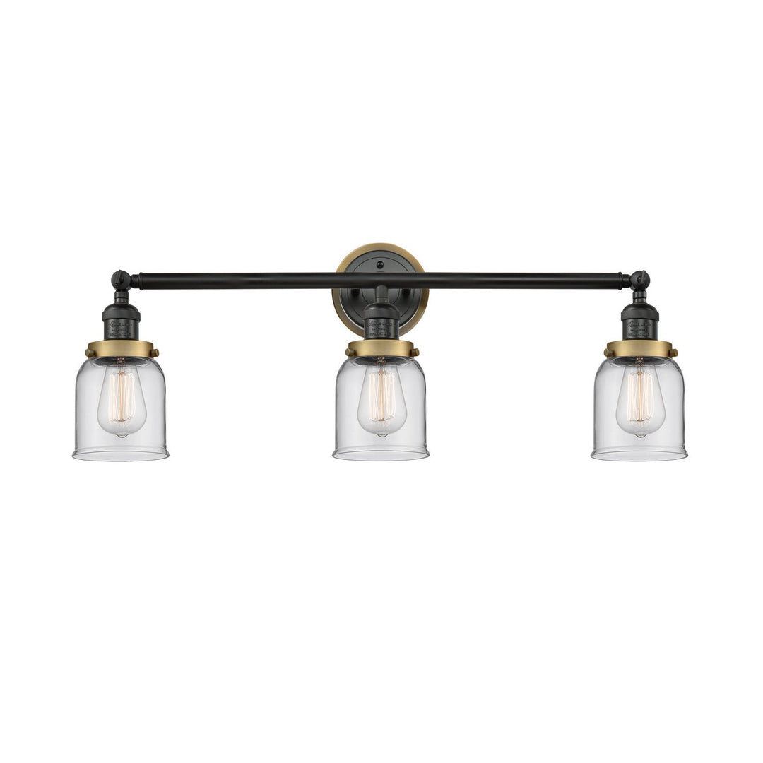 Innovations Franklin Restoration 205BK-BPBB-HRBB-G52 Bath Vanity Light 30 in. wide - Matte Black