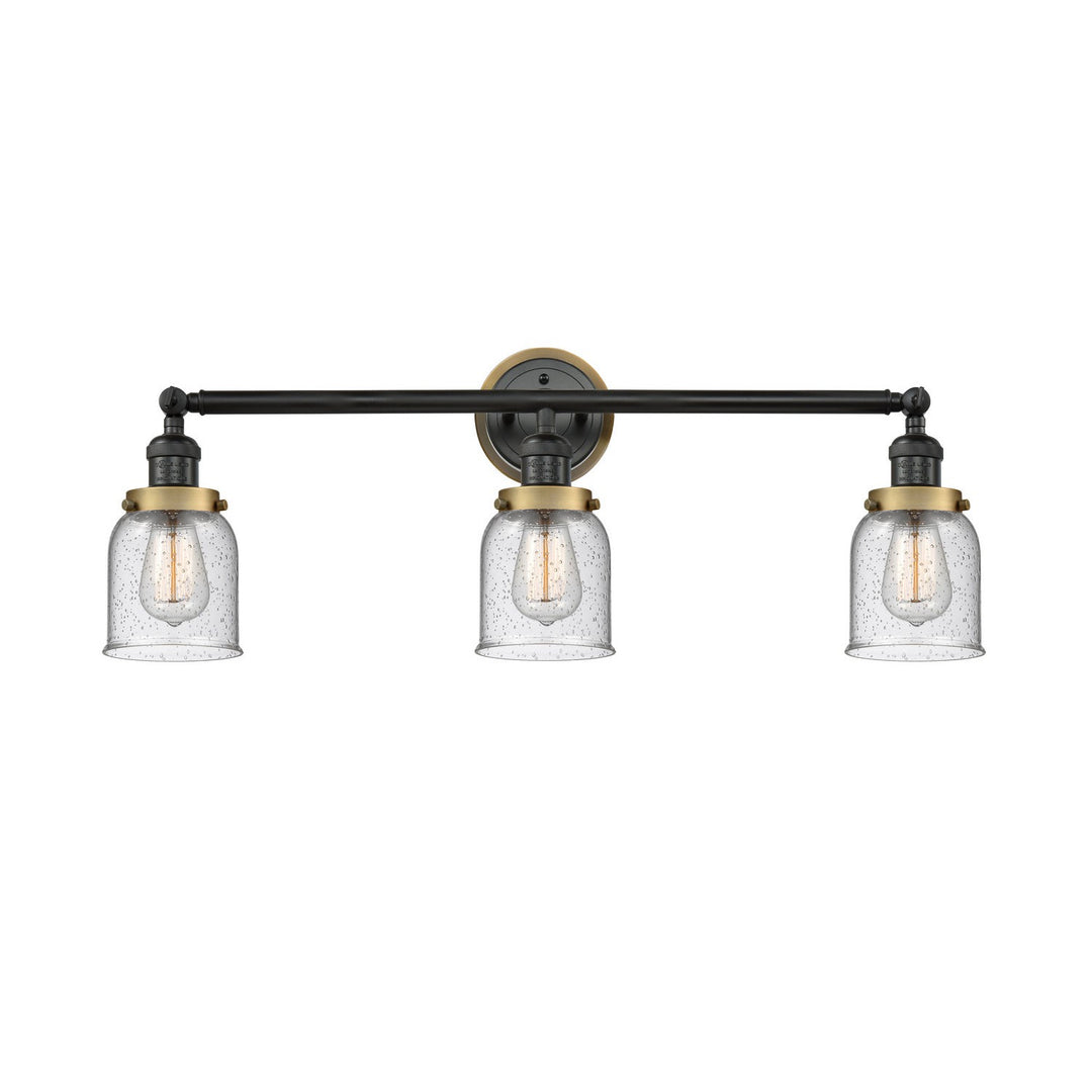 Innovations Franklin Restoration 205BK-BPBB-HRBB-G54 Bath Vanity Light 30 in. wide - Matte Black