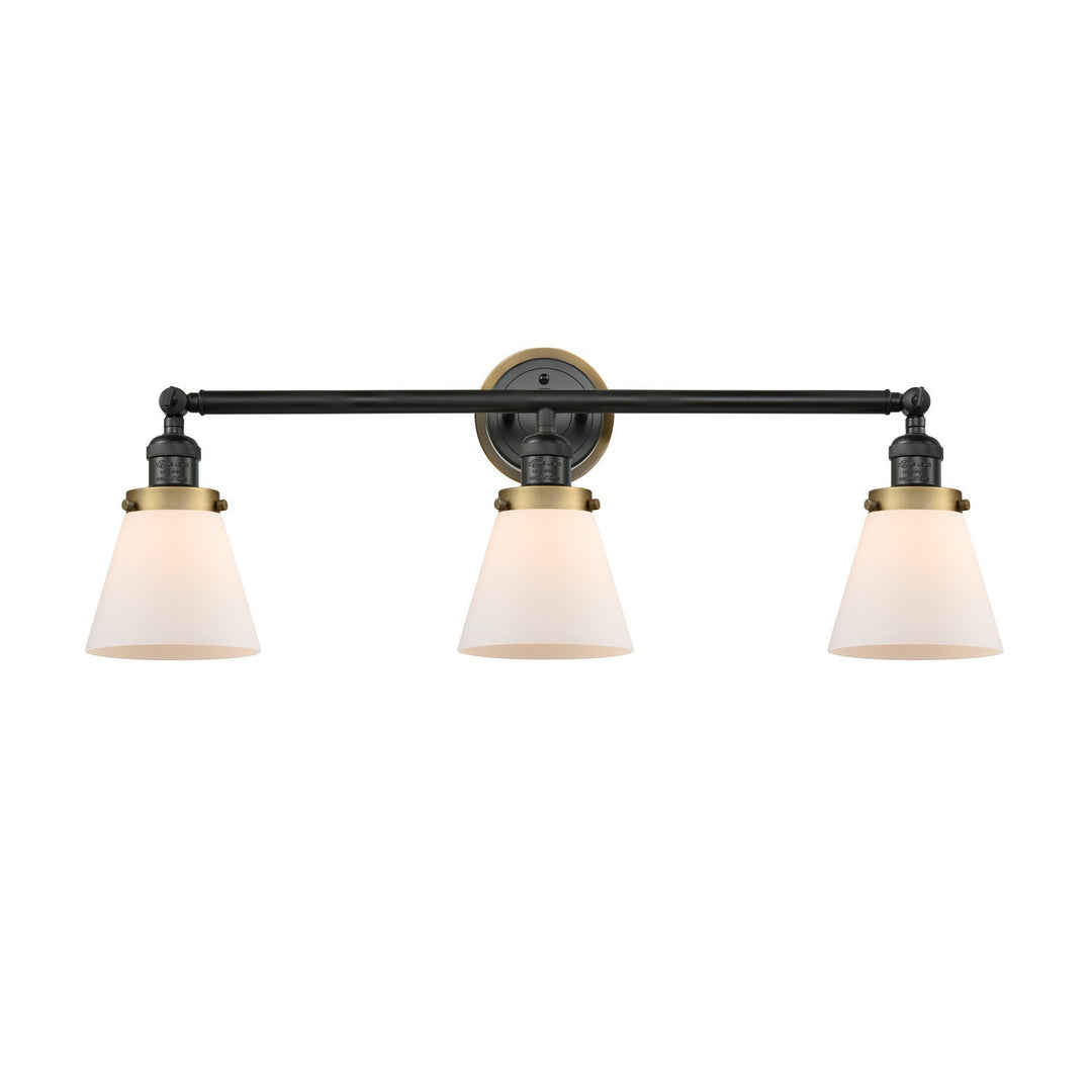 Innovations Franklin Restoration 205BK-BPBB-HRBB-G61 Bath Vanity Light 30 in. wide - Matte Black