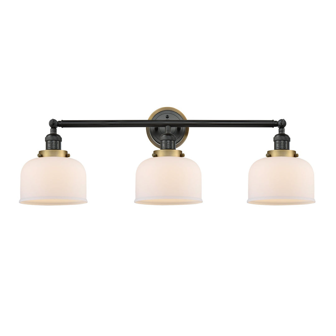Innovations Franklin Restoration 205BK-BPBB-HRBB-G71 Bath Vanity Light 32 in. wide - Matte Black