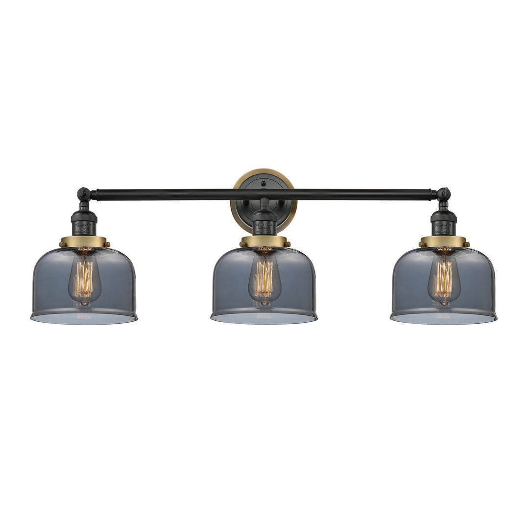 Innovations Franklin Restoration 205BK-BPBB-HRBB-G73 Bath Vanity Light 32 in. wide - Matte Black