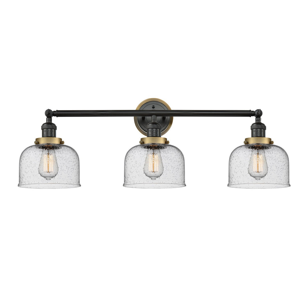Innovations Franklin Restoration 205BK-BPBB-HRBB-G74 Bath Vanity Light 32 in. wide - Matte Black