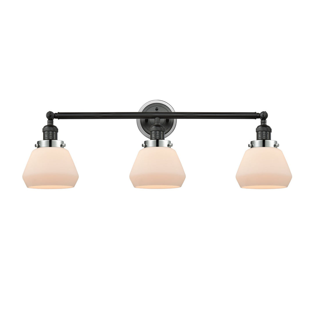 Innovations Franklin Restoration 205BK-BPPC-HRPC-G171 Bath Vanity Light 30 in. wide - Matte Black