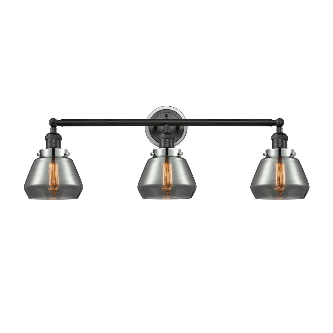 Innovations Franklin Restoration 205BK-BPPC-HRPC-G173 Bath Vanity Light 30 in. wide - Matte Black
