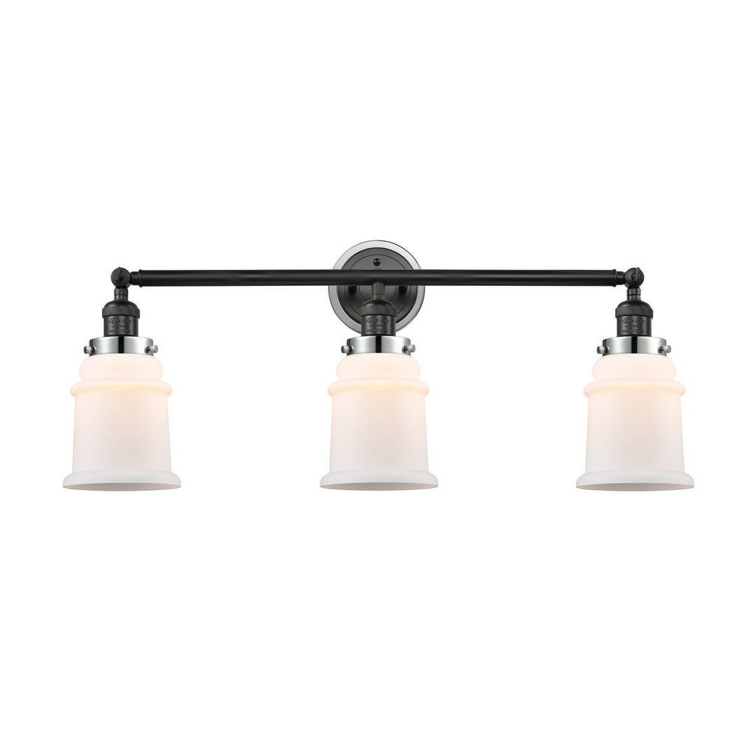 Innovations Franklin Restoration 205BK-BPPC-HRPC-G181 Bath Vanity Light 30 in. wide - Matte Black