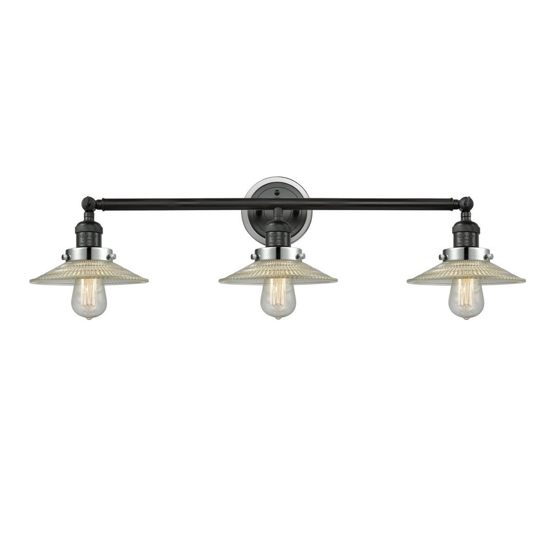Innovations Franklin Restoration 205BK-BPPC-HRPC-G2 Bath Vanity Light 33 in. wide - Matte Black