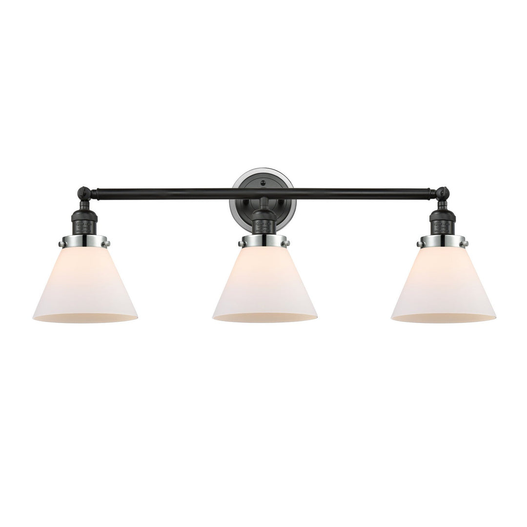 Innovations Franklin Restoration 205BK-BPPC-HRPC-G41 Bath Vanity Light 32 in. wide - Matte Black