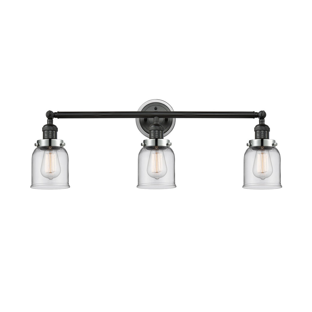Innovations Franklin Restoration 205BK-BPPC-HRPC-G52 Bath Vanity Light 30 in. wide - Matte Black
