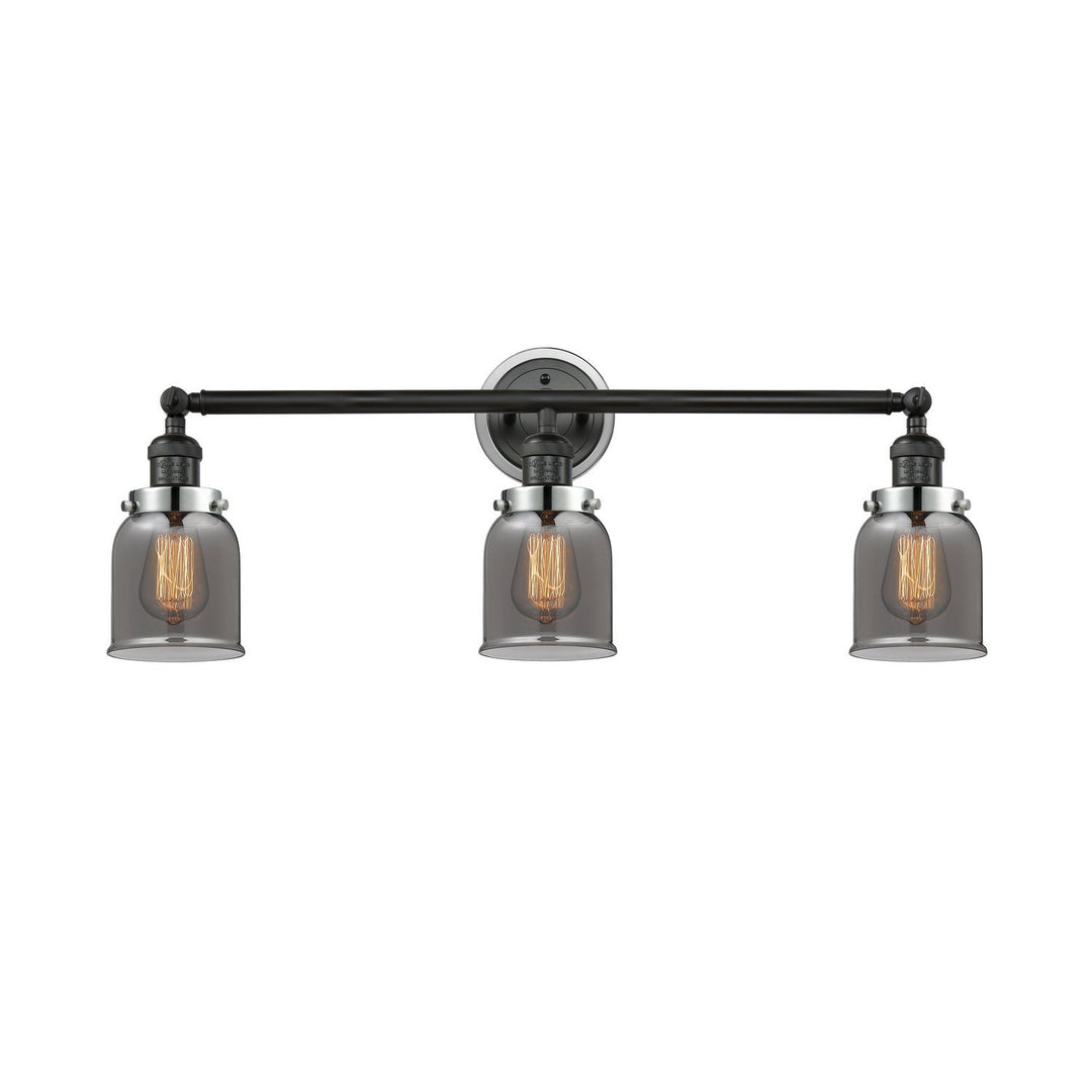 Innovations Franklin Restoration 205BK-BPPC-HRPC-G53 Bath Vanity Light 30 in. wide - Matte Black