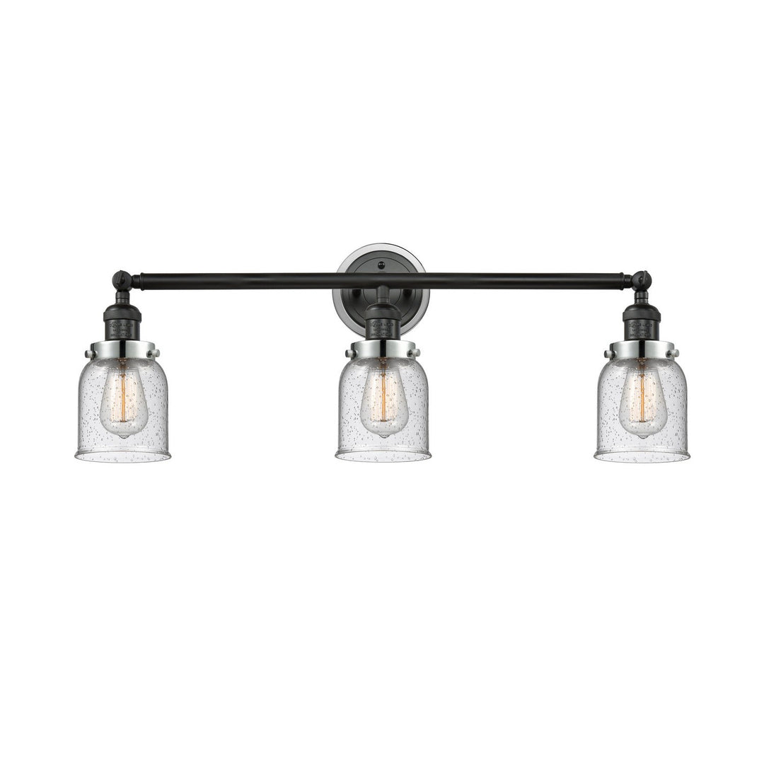 Innovations Franklin Restoration 205BK-BPPC-HRPC-G54 Bath Vanity Light 30 in. wide - Matte Black