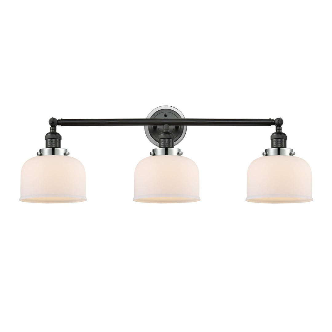 Innovations Franklin Restoration 205BK-BPPC-HRPC-G71 Bath Vanity Light 32 in. wide - Matte Black