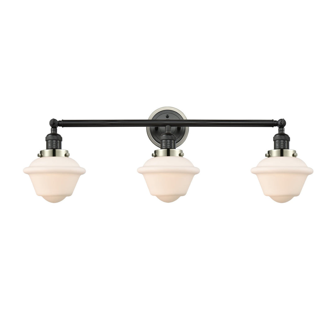 Innovations Franklin Restoration 205BK-BPPN-HRPN-G531 Bath Vanity Light 34 in. wide - Matte Black