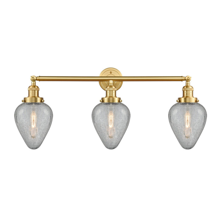 Innovations Franklin Restoration 205-SG-G165-LED Bath Vanity Light 32 in. wide - Satin Gold