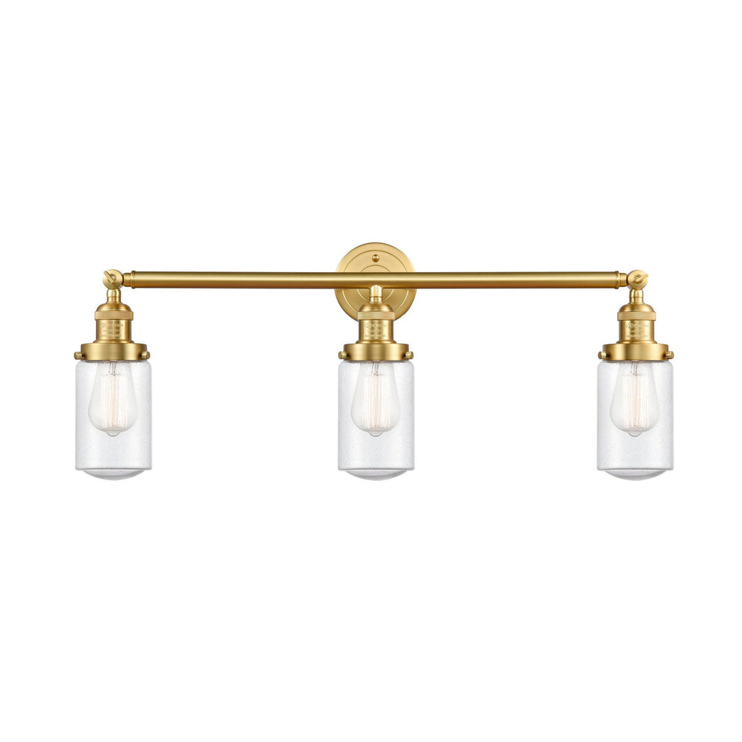 Innovations Franklin Restoration 205-SG-G314-LED Bath Vanity Light 31 in. wide - Satin Gold