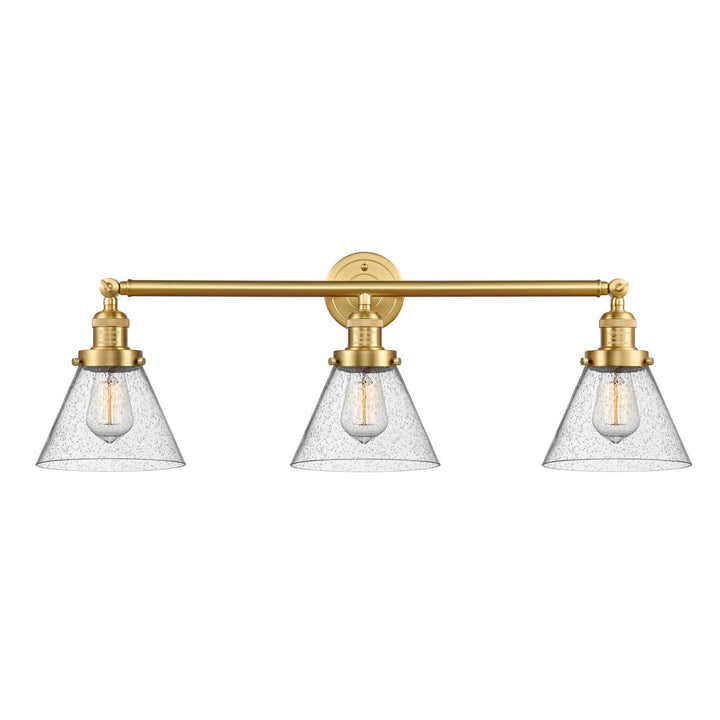 Innovations Franklin Restoration 205-SG-G44-LED Bath Vanity Light 32 in. wide - Satin Gold