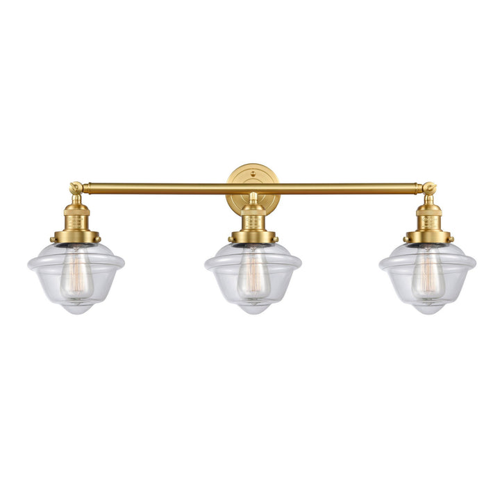Innovations Franklin Restoration 205-SG-G532-LED Bath Vanity Light 34 in. wide - Satin Gold
