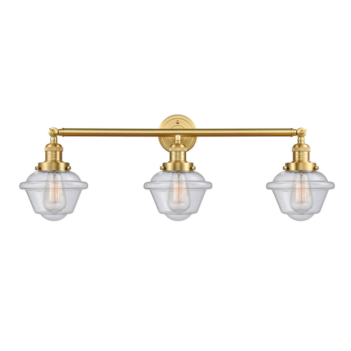 Innovations Franklin Restoration 205-SG-G534-LED Bath Vanity Light 34 in. wide - Satin Gold