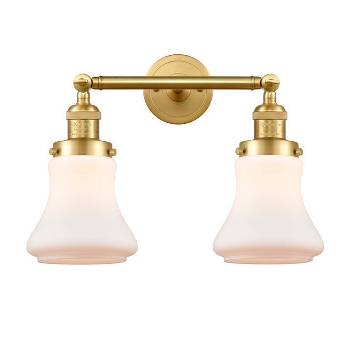 Innovations Franklin Restoration 208-SG-G191-LED Bath Vanity Light 17 in. wide - Satin Gold