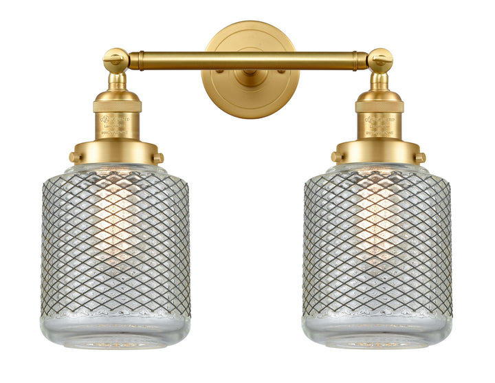 Innovations Franklin Restoration 208-SG-G262-LED Bath Vanity Light 16 in. wide - Satin Gold