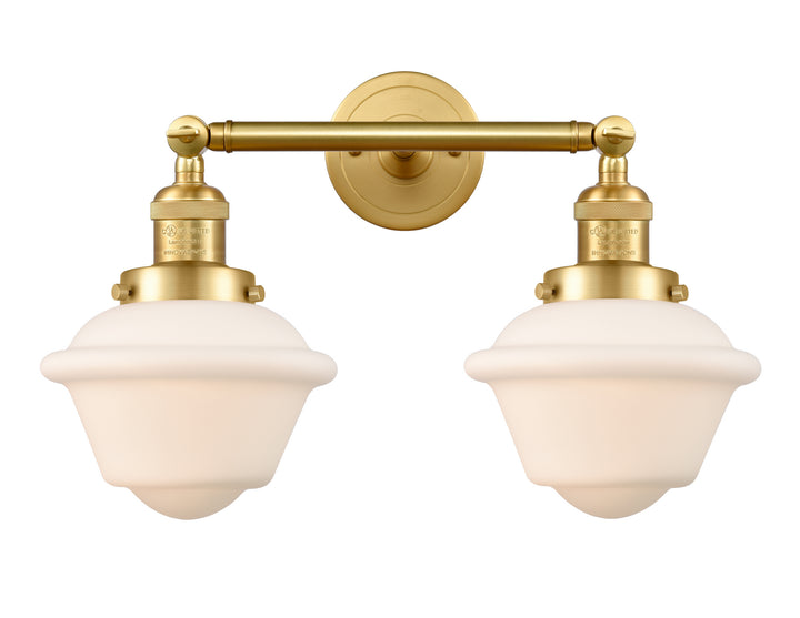 Innovations Franklin Restoration 208-SG-G531-LED Bath Vanity Light 17 in. wide - Satin Gold