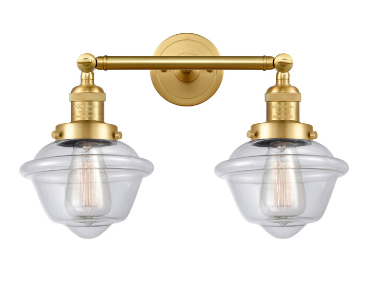 Innovations Franklin Restoration 208-SG-G532-LED Bath Vanity Light 17 in. wide - Satin Gold