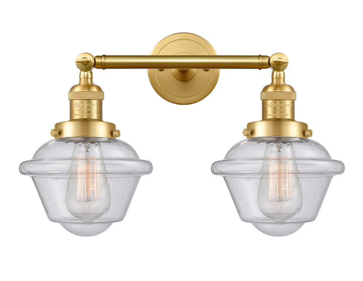 Innovations Franklin Restoration 208-SG-G534-LED Bath Vanity Light 17 in. wide - Satin Gold