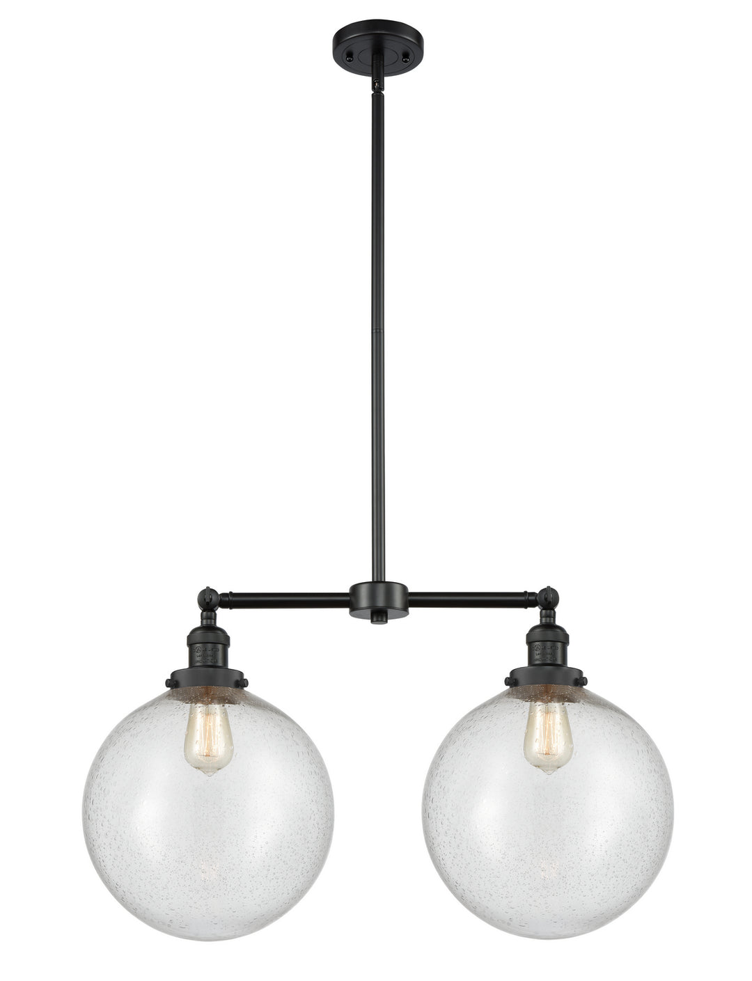 Innovations Franklin Restoration 209-BK-G204-12-LED Pendant Light - Matte Black