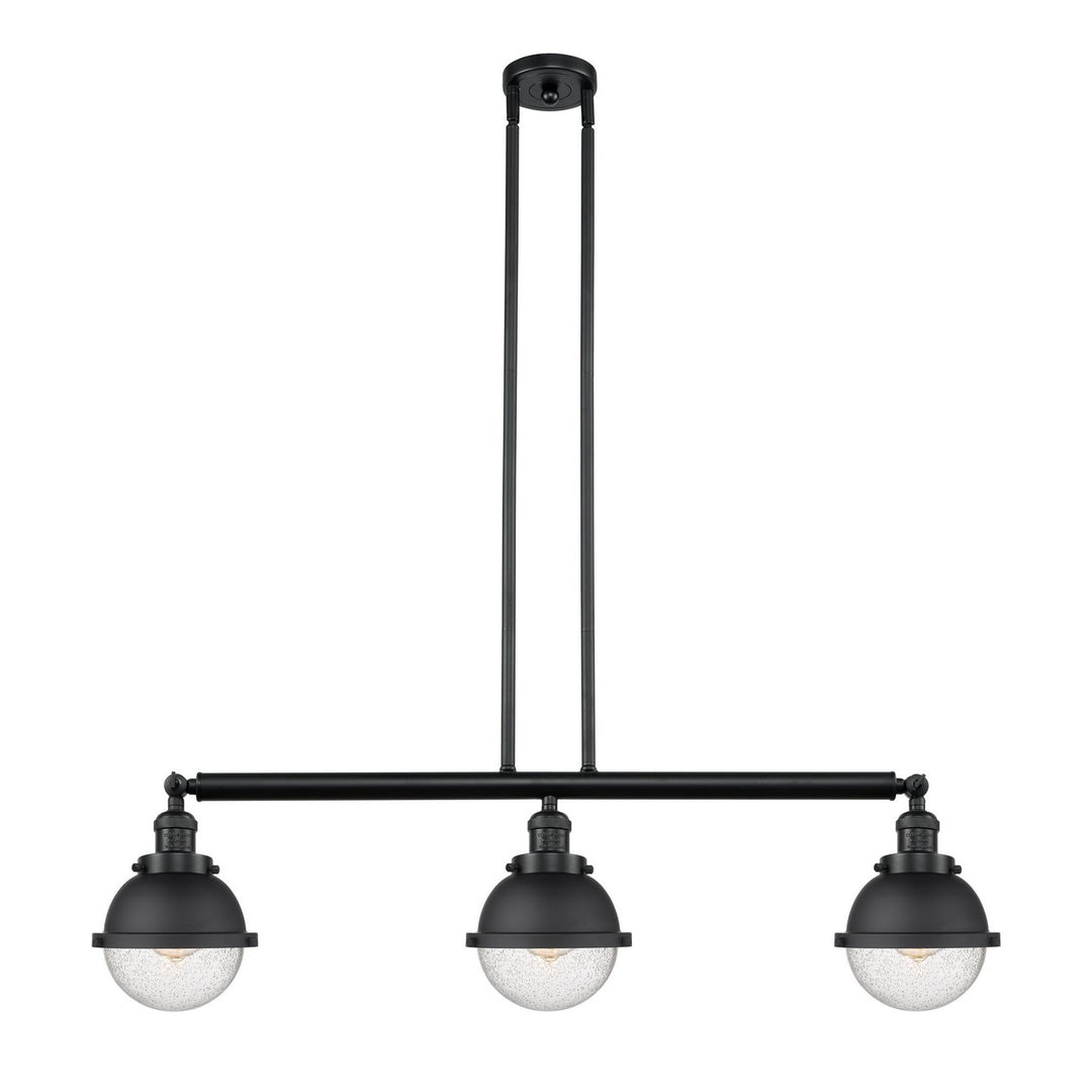 Innovations Franklin Restoration 213-BK-HFS-64-BK-LED Pendant Light - Matte Black