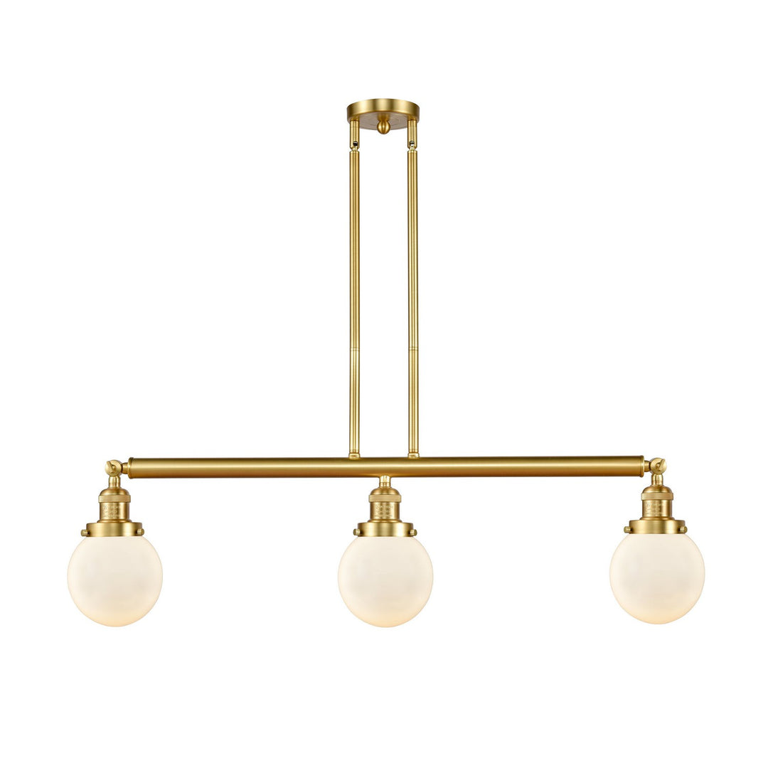 Innovations Franklin Restoration 213-SG-G201-6-LED Pendant Light - Satin Gold