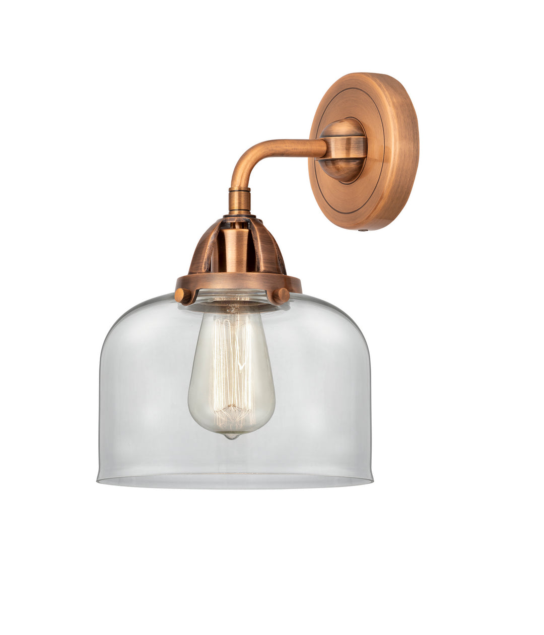 Innovations Nouveau 2 288-1W-AC-G72 Wall Sconce Light - Antique Copper