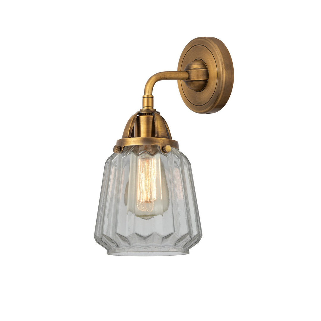 Innovations Nouveau 2 288-1W-BB-G142 Wall Sconce Light - Brushed Brass