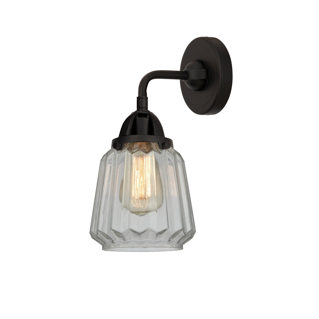 Innovations Nouveau 2 288-1W-BK-G142 Wall Sconce Light - Matte Black