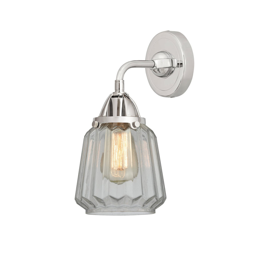 Innovations Nouveau 2 288-1W-PC-G142 Wall Sconce Light - Polished Chrome