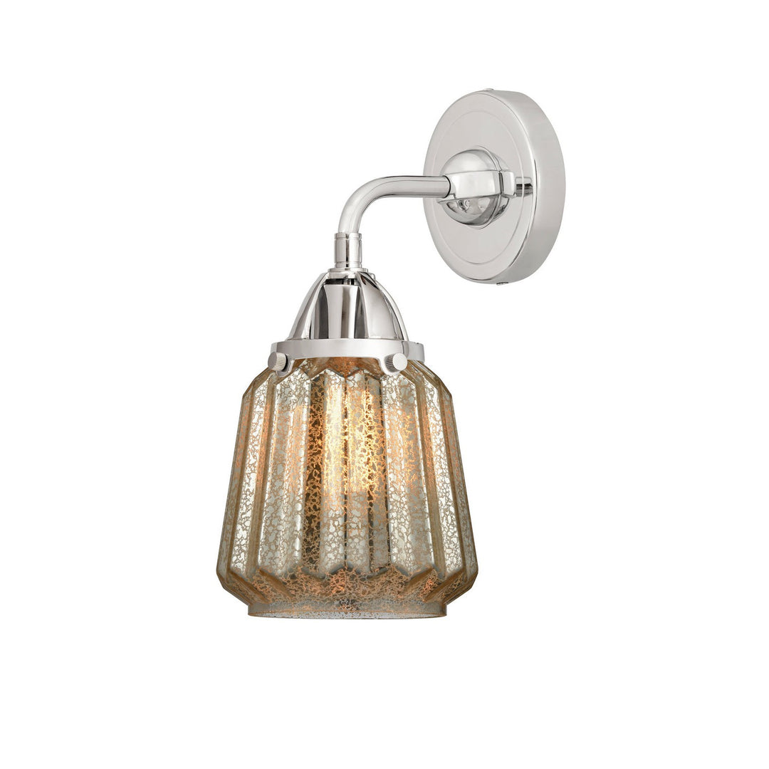 Innovations Nouveau 2 288-1W-PC-G146 Wall Sconce Light - Polished Chrome
