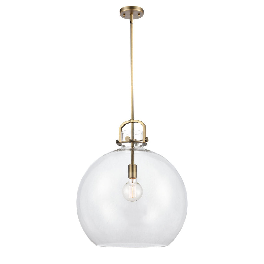 Innovations Newton 410-1S-BB-18CL Pendant Light - Brushed Brass