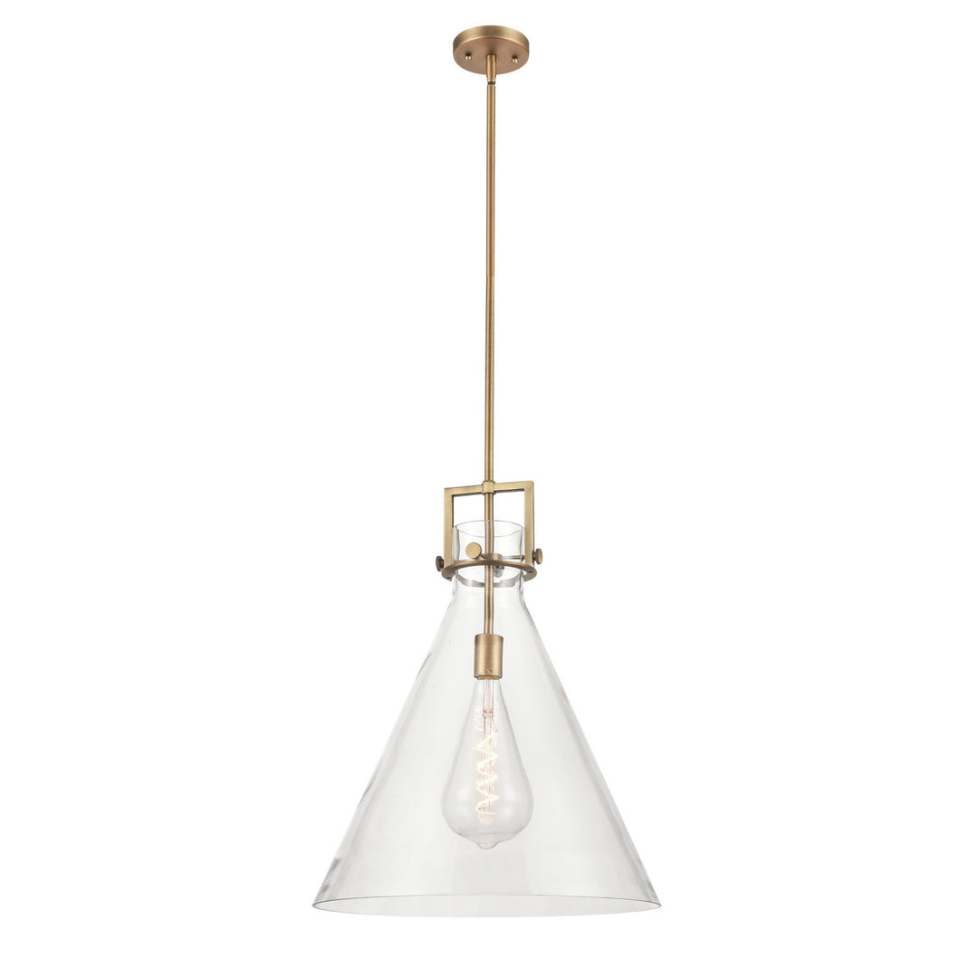 Innovations Newton 411-1S-BB-18CL Pendant Light - Brushed Brass