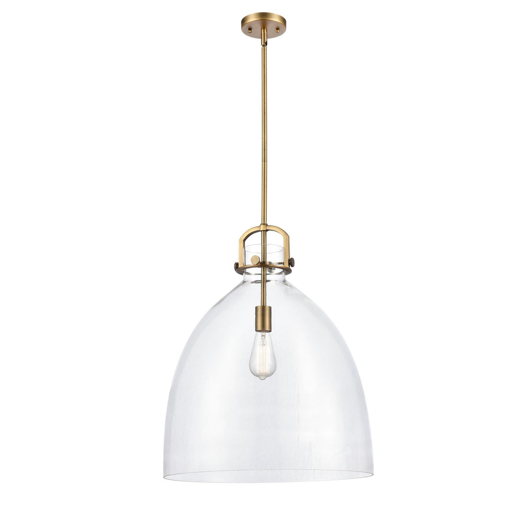 Innovations Newton 412-1S-BB-18CL Pendant Light - Brushed Brass