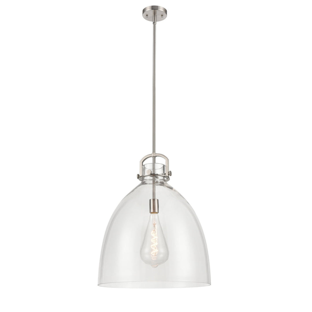 Innovations Newton 412-1S-SN-18CL Pendant Light - Brushed Satin Nickel
