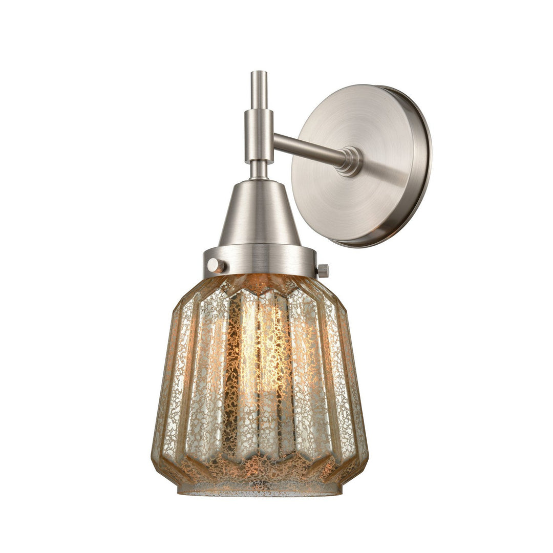 Innovations Caden 447-1W-SN-G146 Wall Sconce Light - Satin Nickel