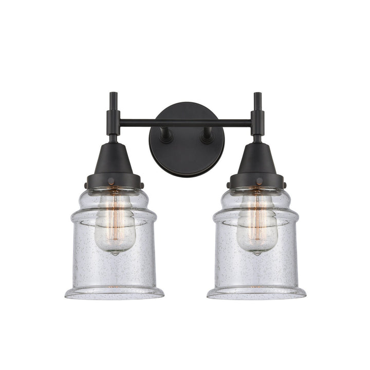 Innovations Caden 447-2W-BK-G184 Bath Vanity Light 15 in. wide - Matte Black