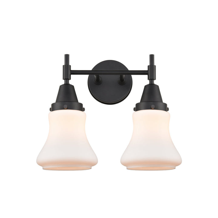 Innovations Caden 447-2W-BK-G191 Bath Vanity Light 15 in. wide - Matte Black
