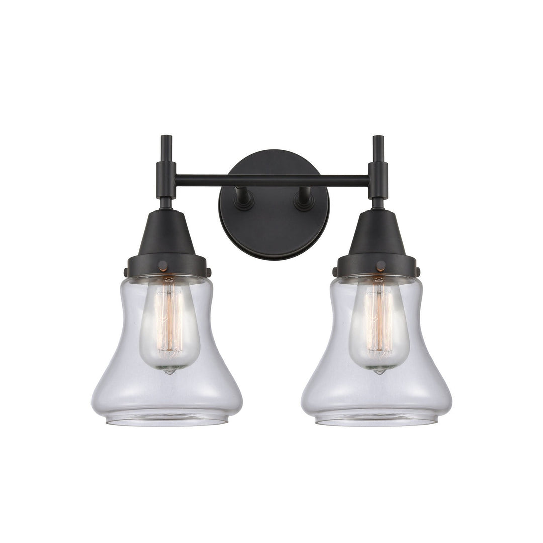 Innovations Caden 447-2W-BK-G192 Bath Vanity Light 15 in. wide - Matte Black